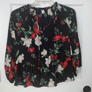 Petite floral blouse